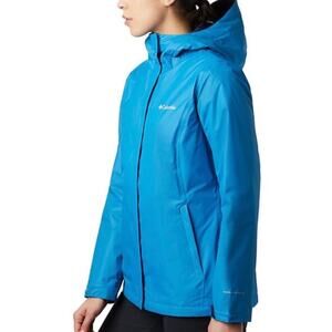 Columbia Women's Arcadia Insulated Lightweight Rain Jacket Blue Sz L